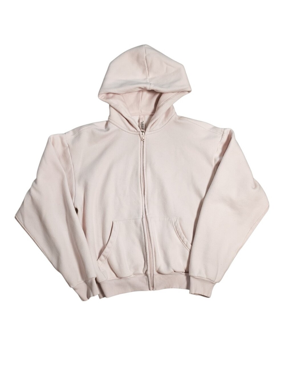 SKIMS Barely Pink Zip Up Hoodie Small